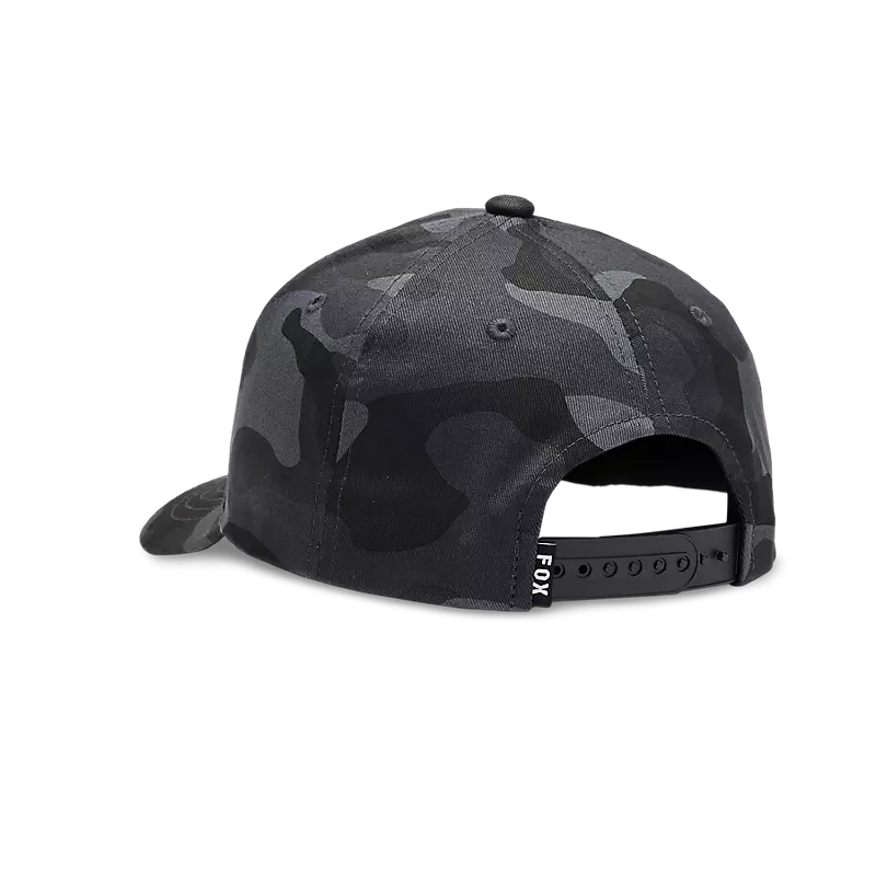 Fox Youth Fox Head Camo 110 Snapback Hat Black Camo
