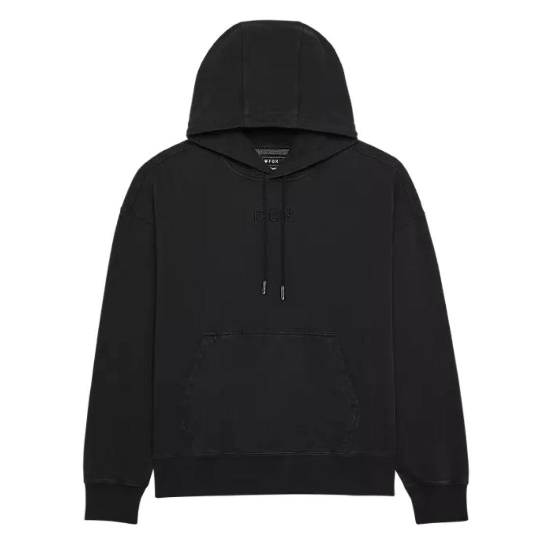 Fox Wordmark Oversized Pullover Hoodie Black