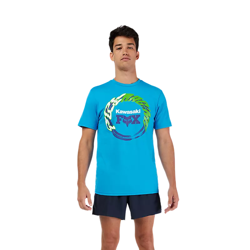 Fox Kawasaki Short Sleeve Tee True Blue