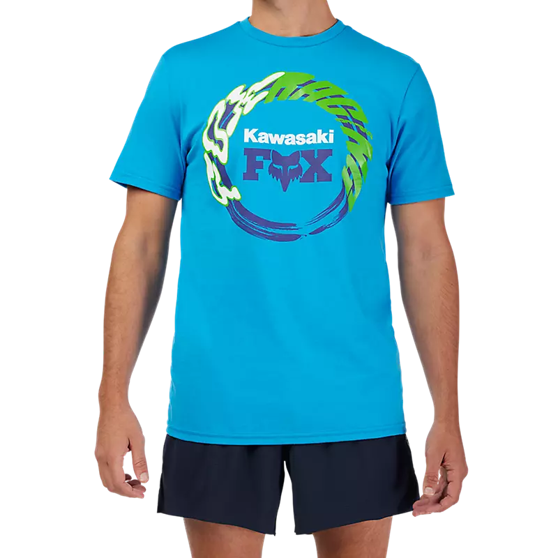 Fox Kawasaki Short Sleeve Tee True Blue