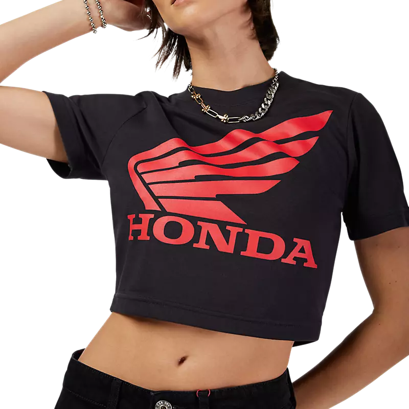 Fox Womens Fox X Honda Baby Tee Black