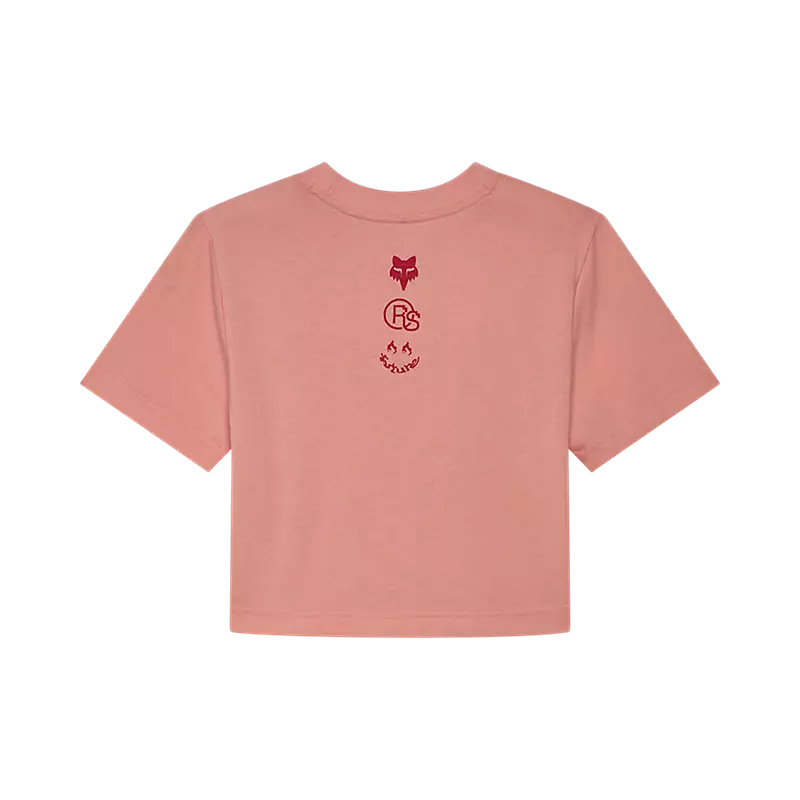 Fox Womens Fox X Honda Baby Tee Pale Pink