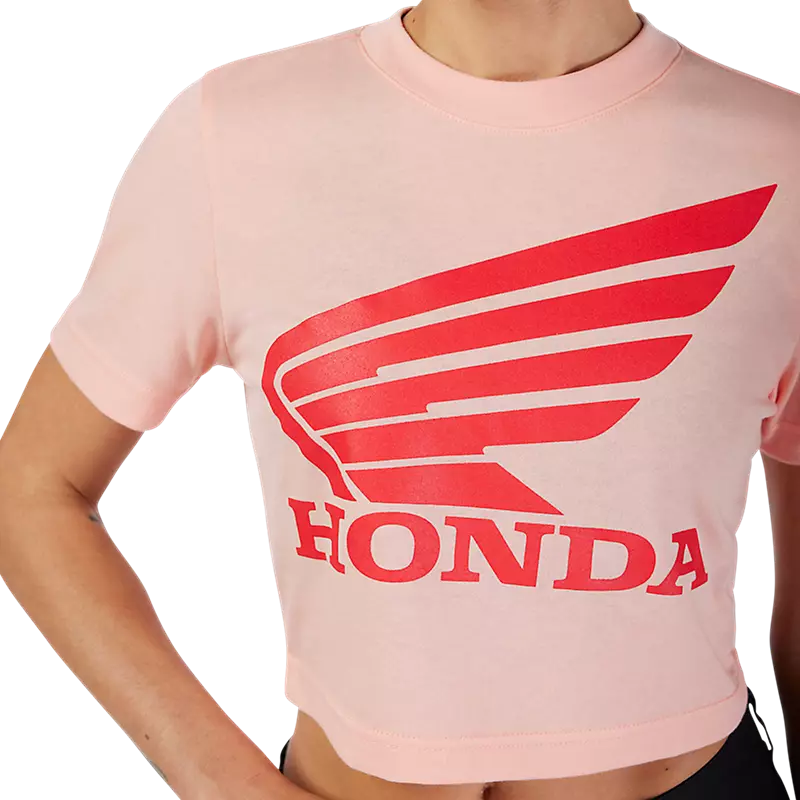 Fox Womens Fox X Honda Baby Tee Pale Pink