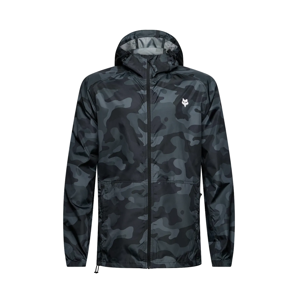 Fox Head Windbreaker Jacket Black Camo