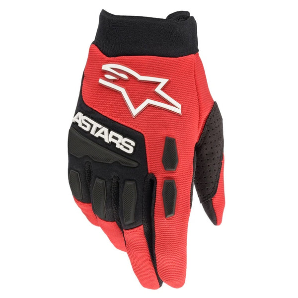 Alpinestars Full Bore MX Gloves BRIGHT RED BLACK