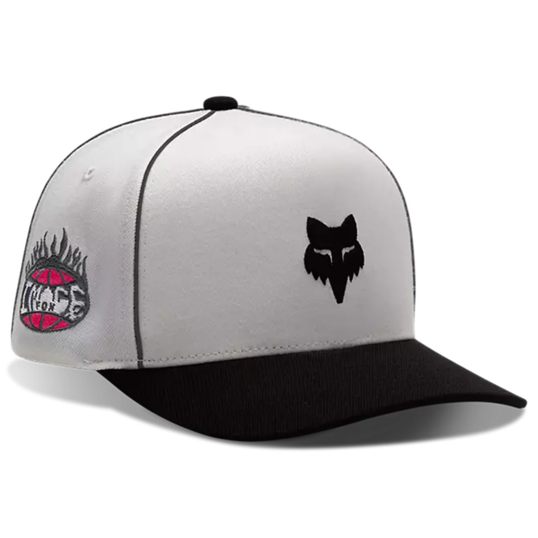 Fox Image Cosmo Snapback Hat White