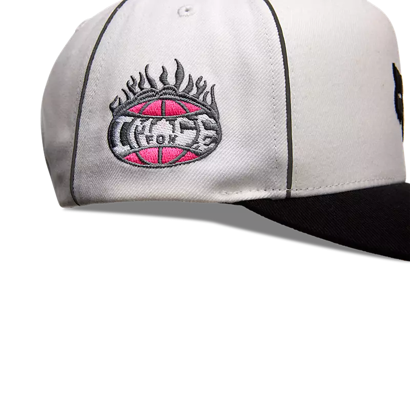 Fox Image Cosmo Snapback Hat White