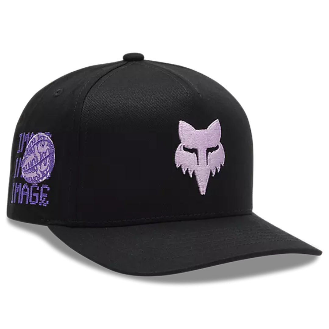 Fox Image Phantom Snapback Hat Black