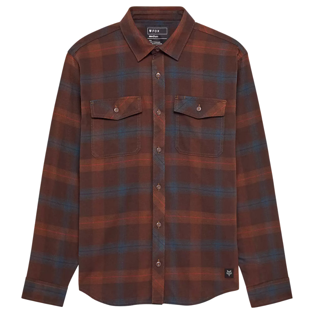 Fox Survivalist Core Flannel Long Sleeve Dark Brown