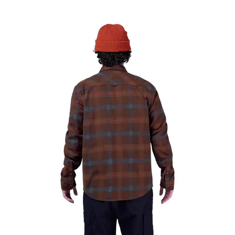 Fox Survivalist Core Flannel Long Sleeve Dark Brown