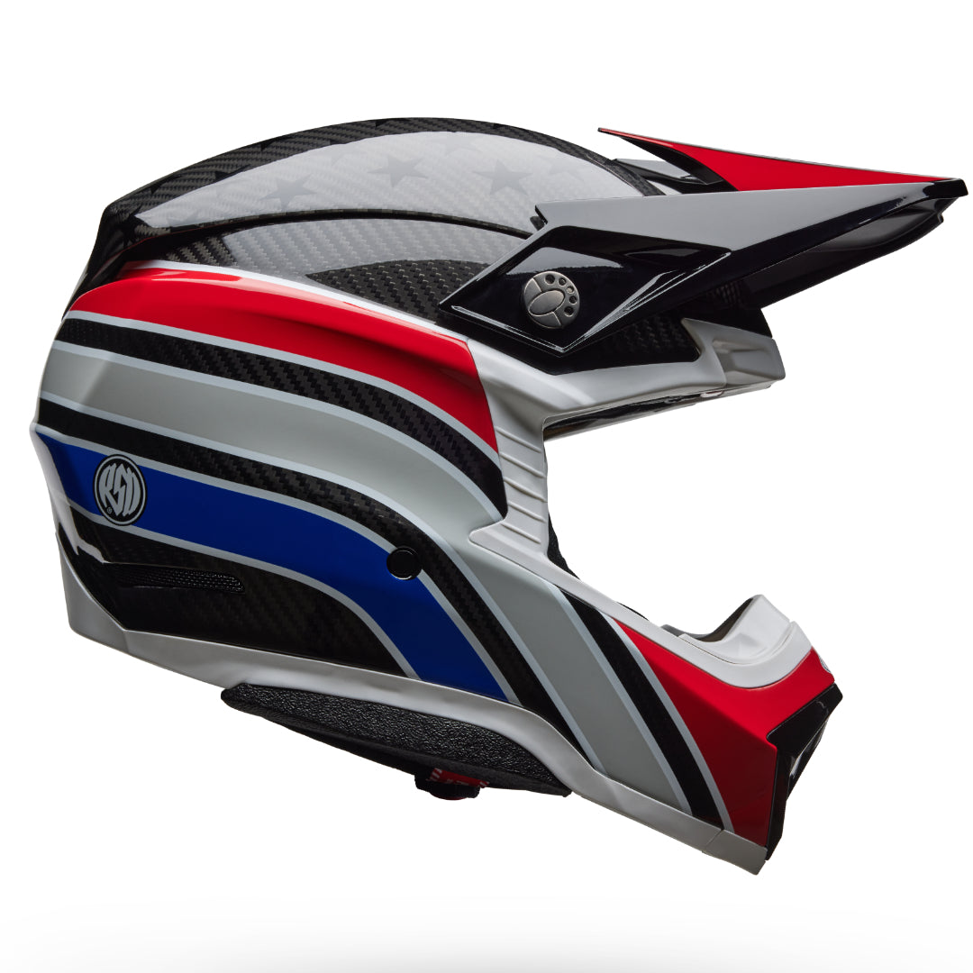 Bell Moto-10 Spherical RSD Old Glory ECE 22.06 MX Helmet Primrose