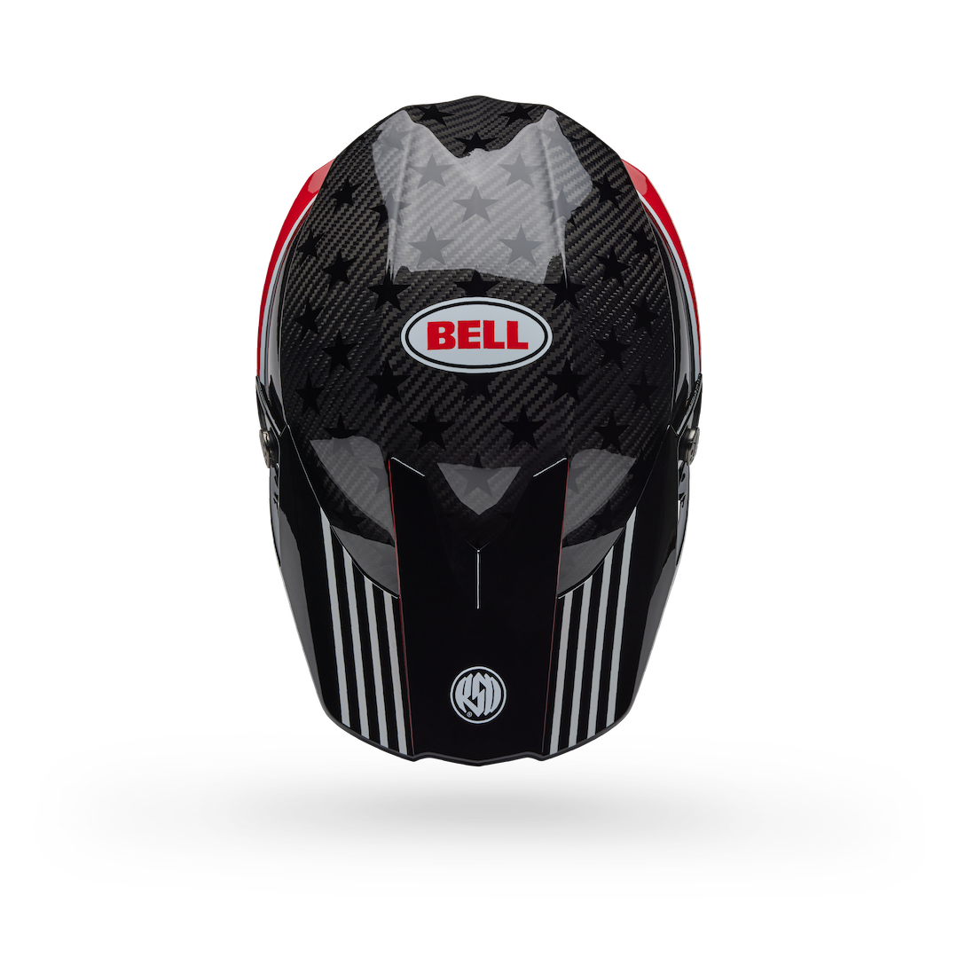 Bell Moto-10 Spherical RSD Old Glory ECE 22.06 MX Helmet Primrose