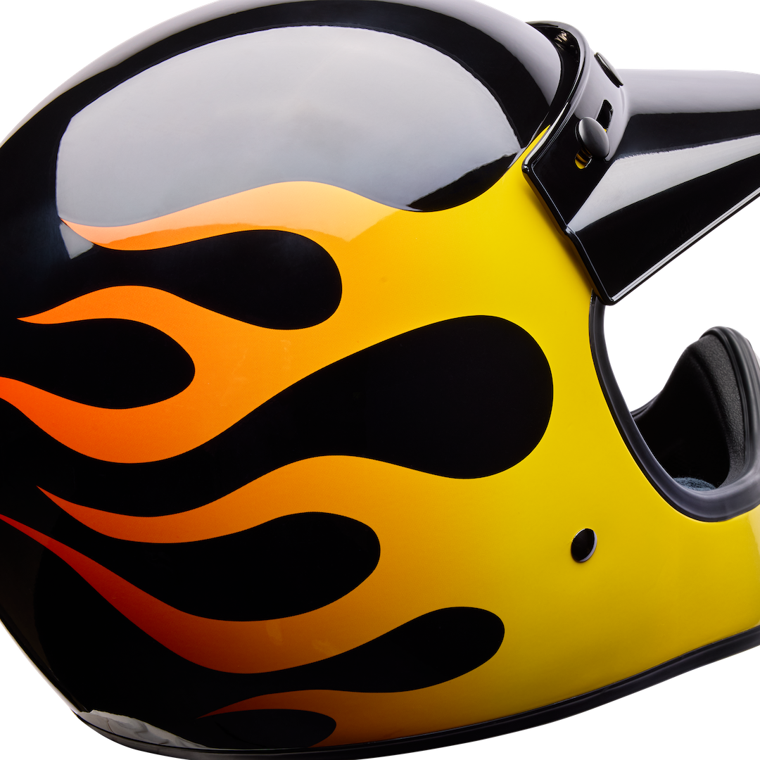 Bell Moto-3 Flint ECE 22.06 Helmet Yellow/Black