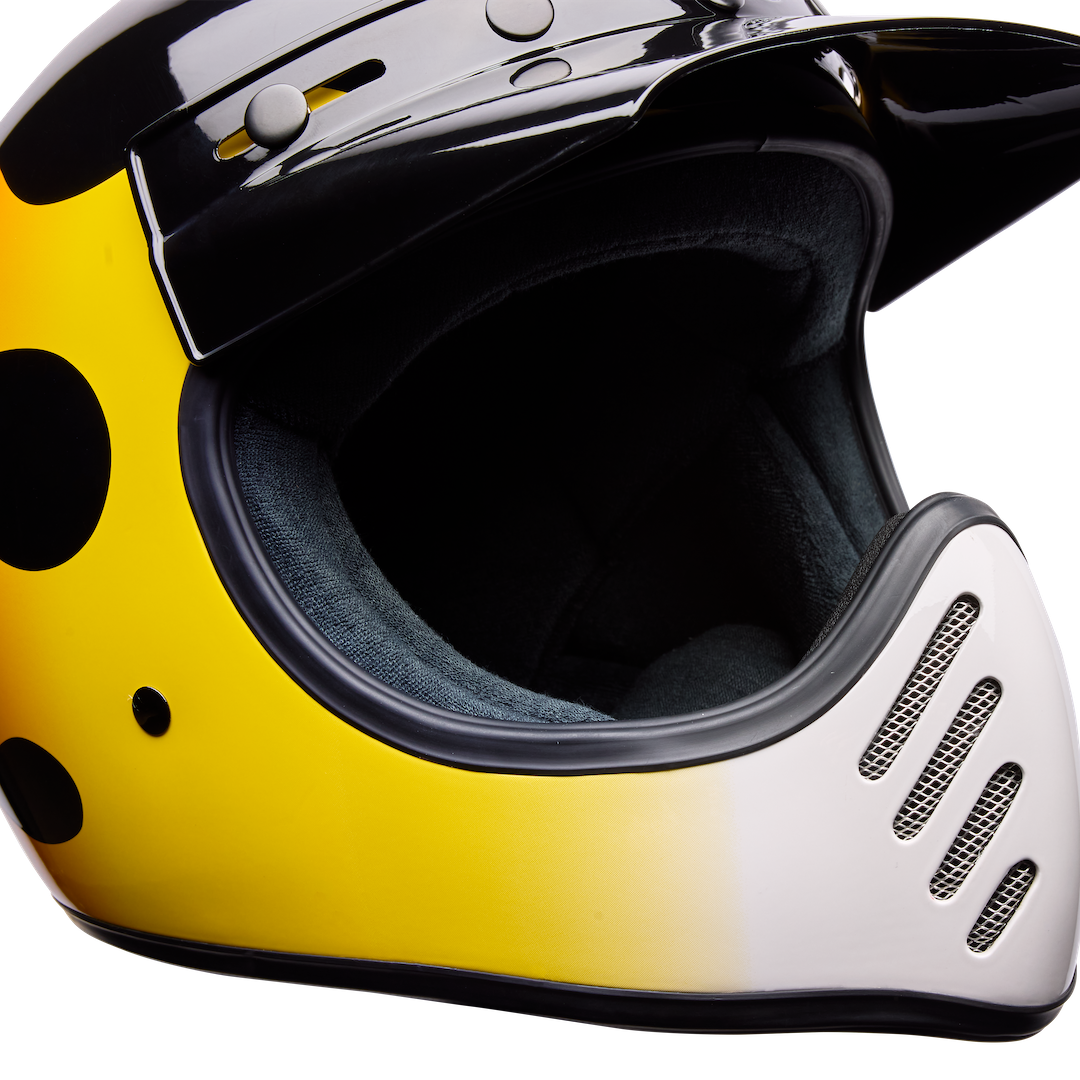 Bell Moto-3 Flint ECE 22.06 Helmet Yellow/Black