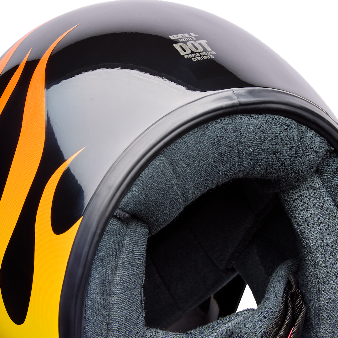 Bell Moto-3 Flint ECE 22.06 Helmet Yellow/Black