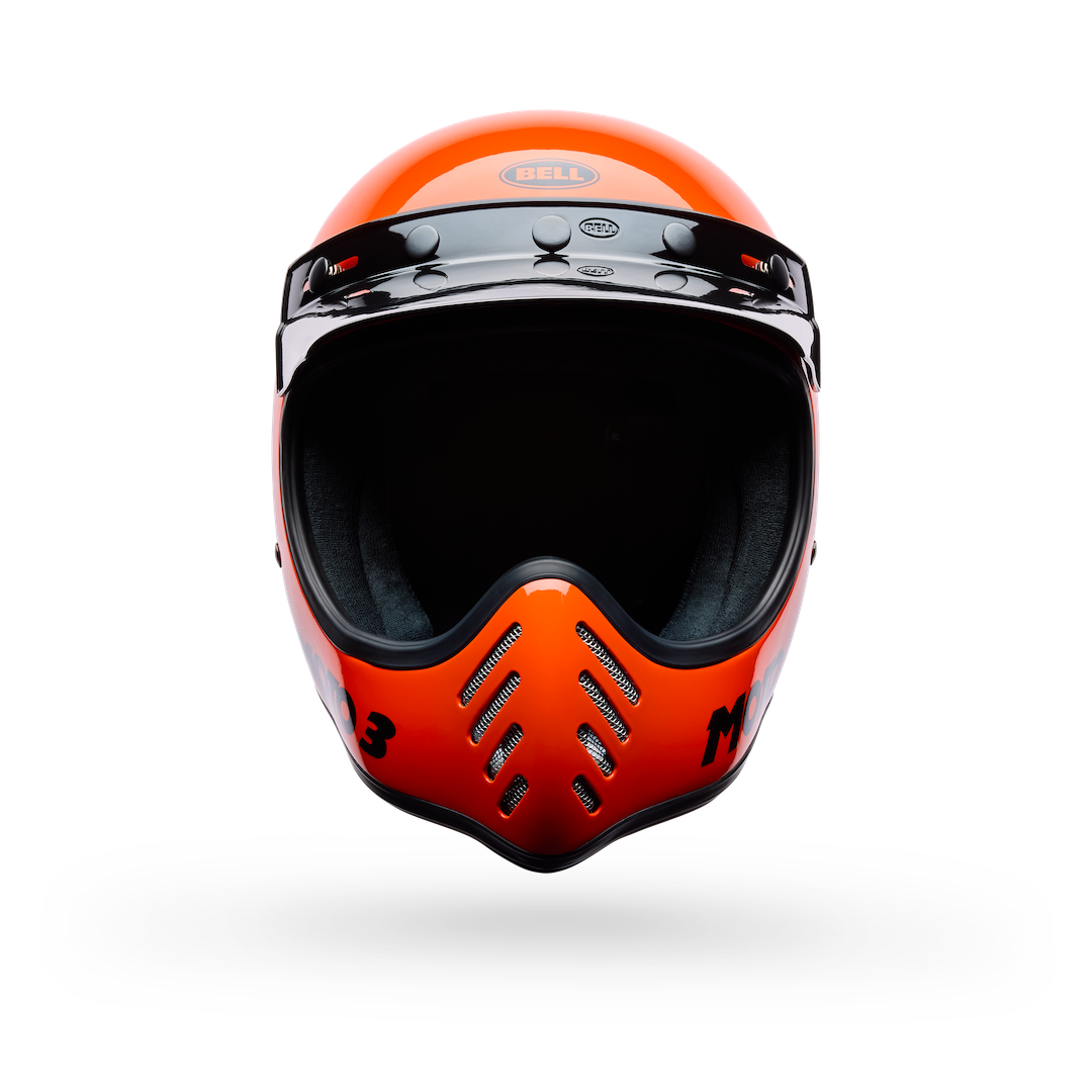 Bell Moto-3 Classic Gloss Orange ECE 22.06 Helmet Orange
