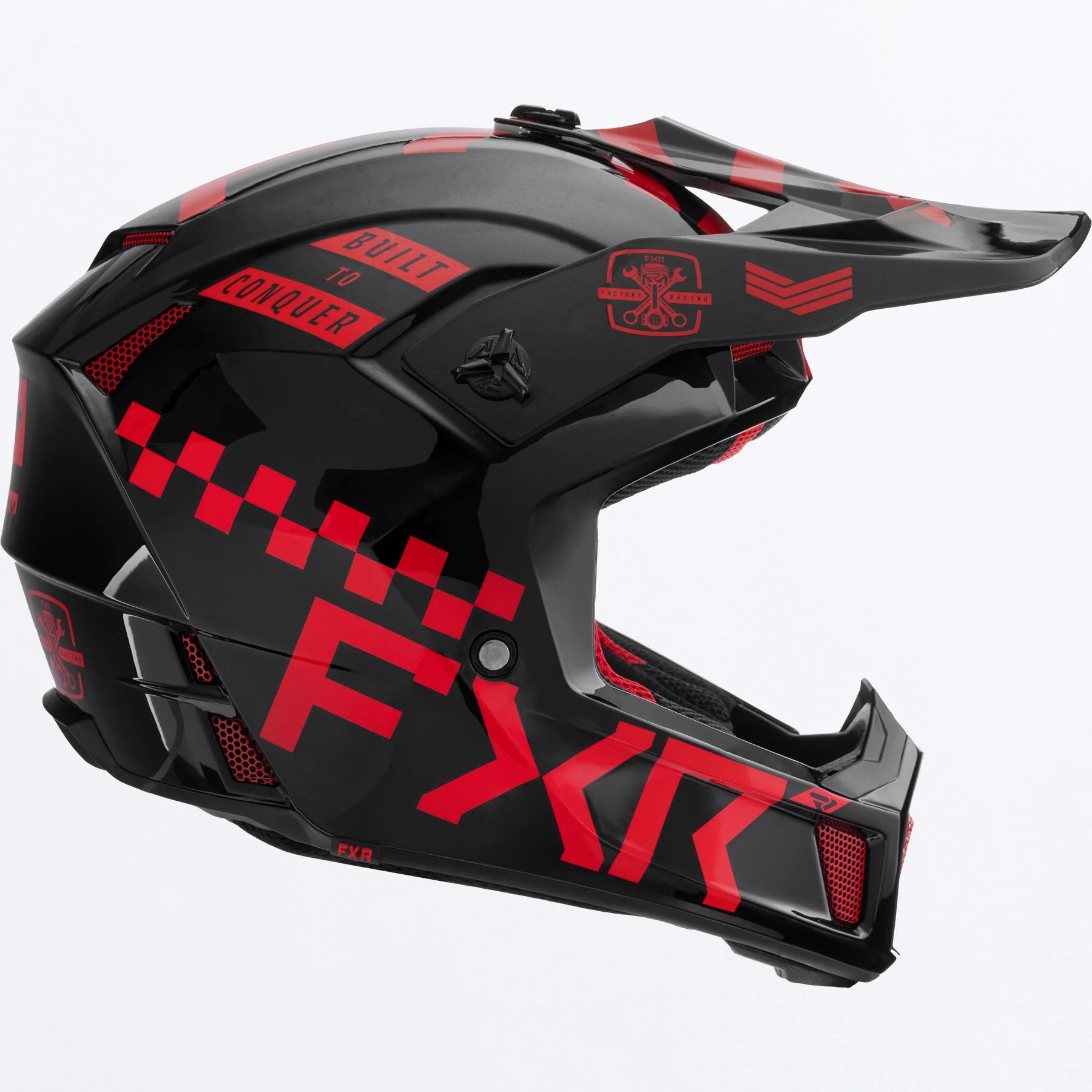 FXR Clutch Gladiator Helmet Nuke Red
