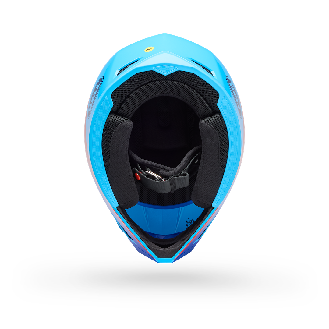 Bell MX-10 MIPS Aviator ECE 22.06 MX Helmet Blue/Red