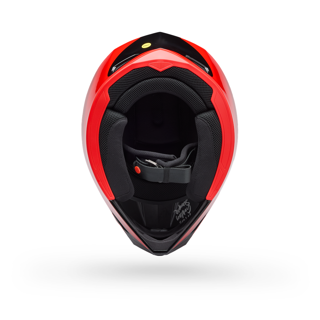 Bell MX-10 MIPS Wave ECE 22.06 MX Helmet Red/Black