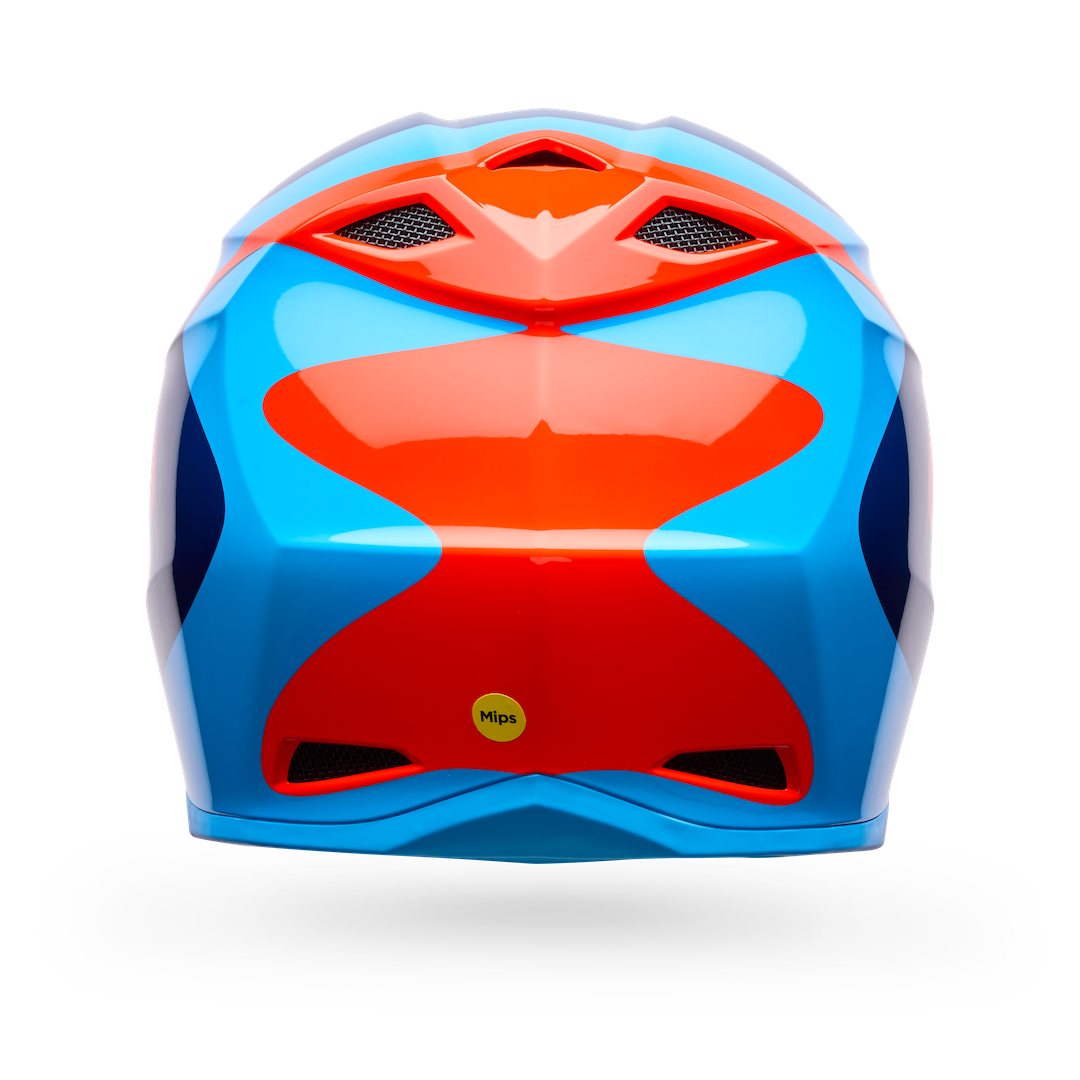 Bell MX-10 MIPS Wave ECE 22.06 MX Helmet Orange/Blue