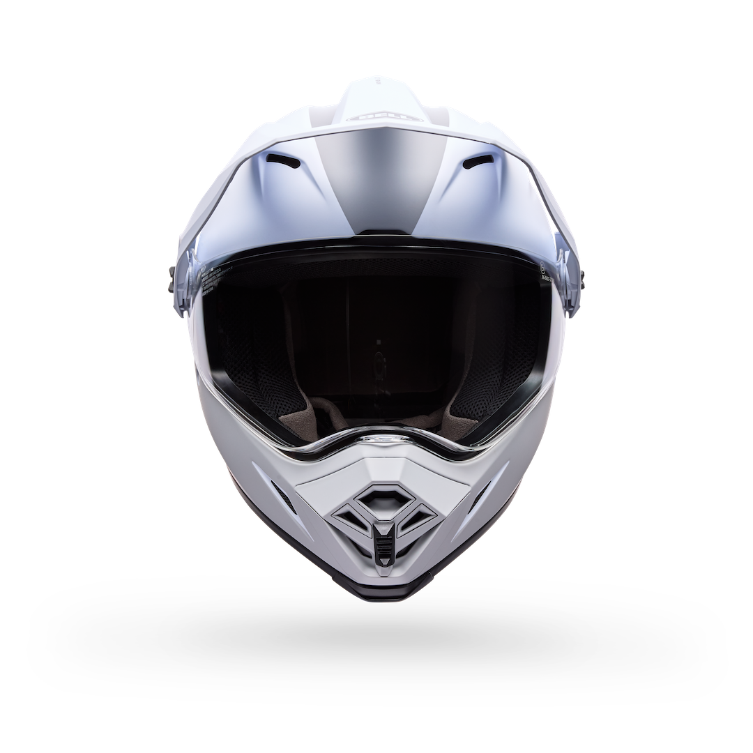 Bell MX-9 Adventure MIPS Trial ECE 22.06 Helmet White/Red - Clear Visor