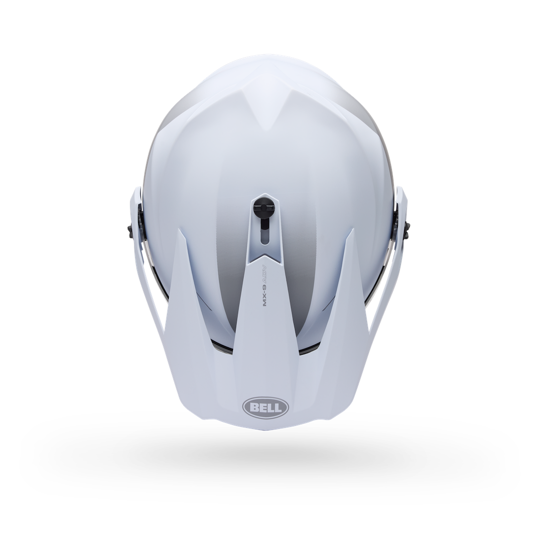 Bell MX-9 Adventure MIPS Trial ECE 22.06 Helmet White/Red - Clear Visor