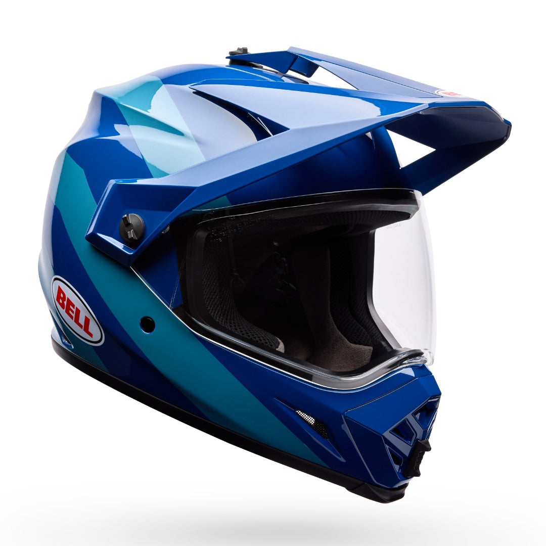 Bell MX-9 Adventure MIPS Motion ECE 22.06 Helmet Blue - Clear Visor