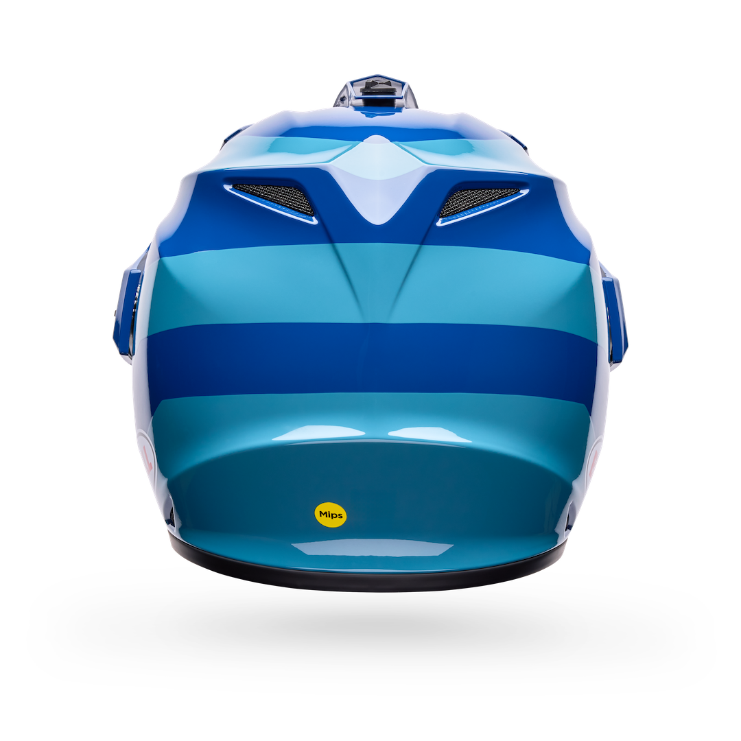Bell MX-9 Adventure MIPS Motion ECE 22.06 Helmet Blue - Clear Visor