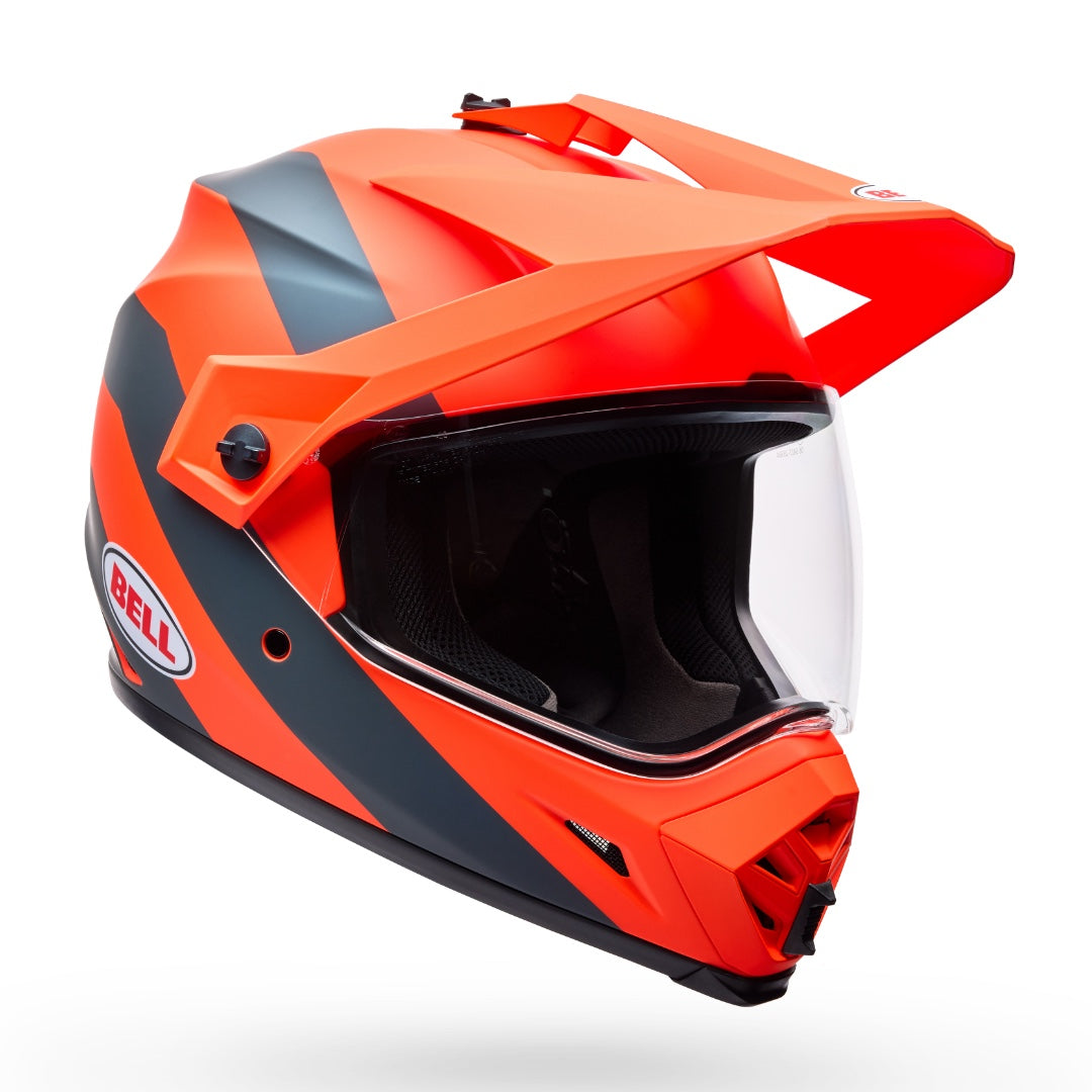 Bell MX-9 Adventure MIPS Motion ECE 22.06 Helmet Orange - Clear Visor