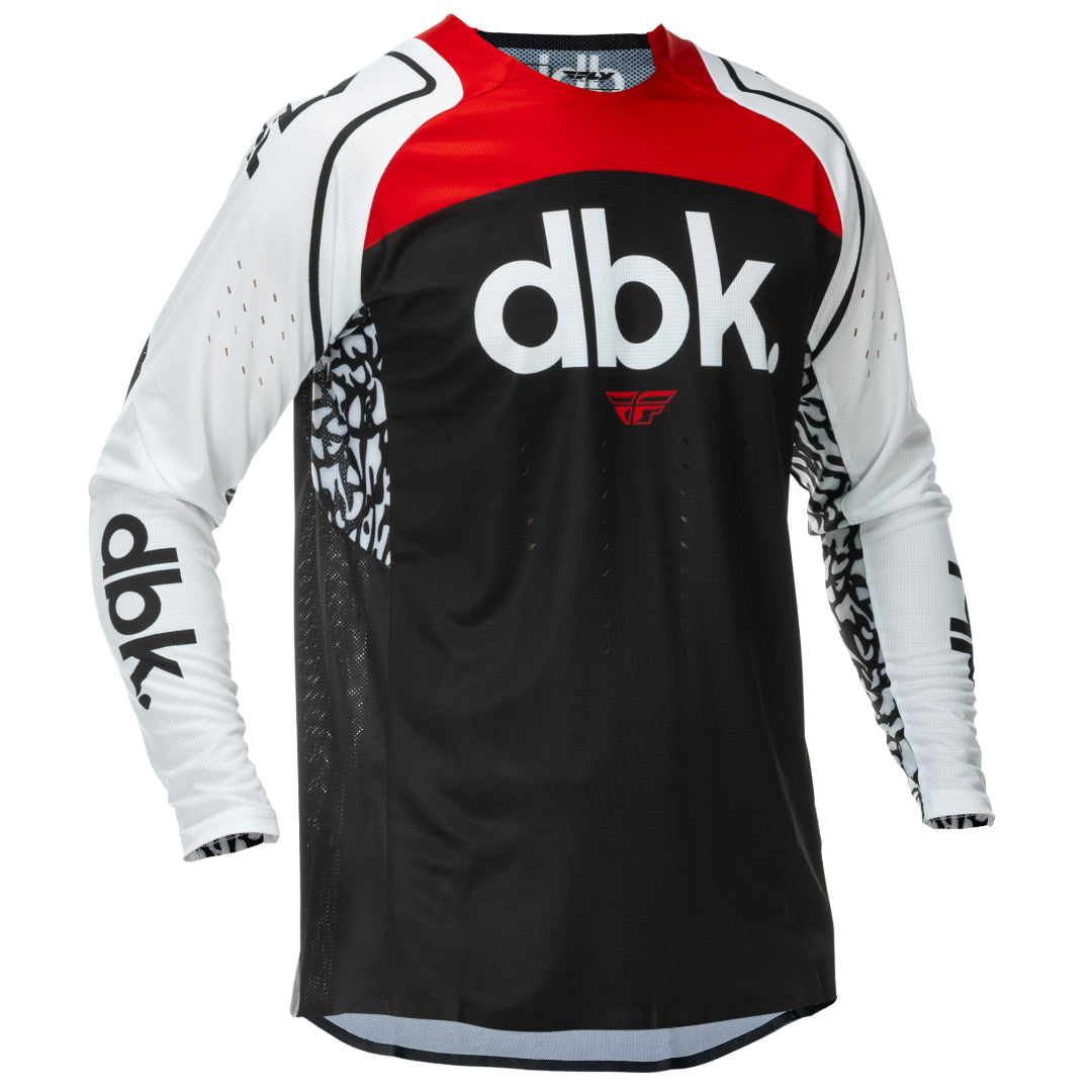 Fly Evo 2026 DST DBK MX Jersey Black/White/Red