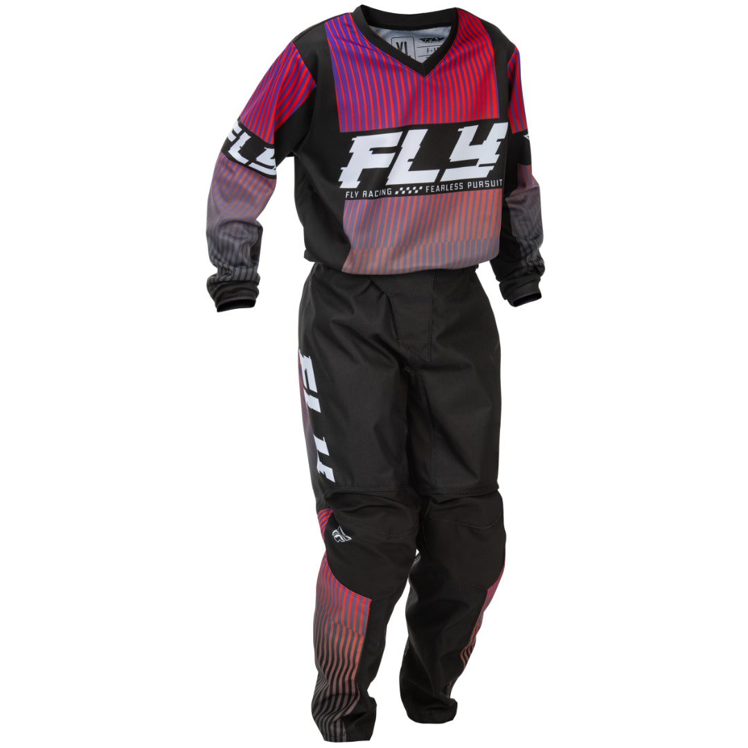 Fly YOUTH F-16 2026 MX Kit Combo Black/Red/Purple