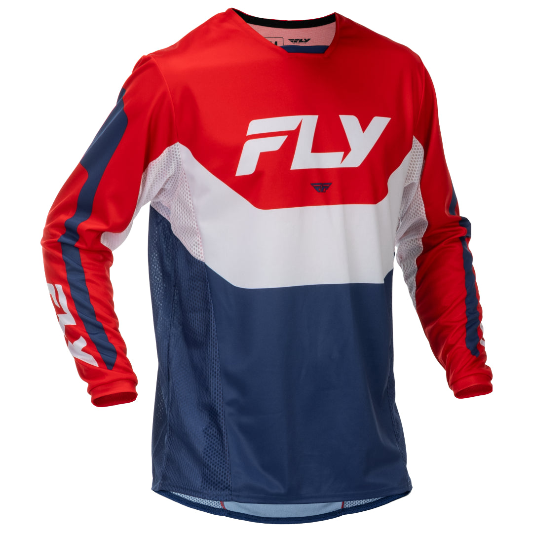 Fly Kinetic 2026 MX Jersey Red/White/Blue