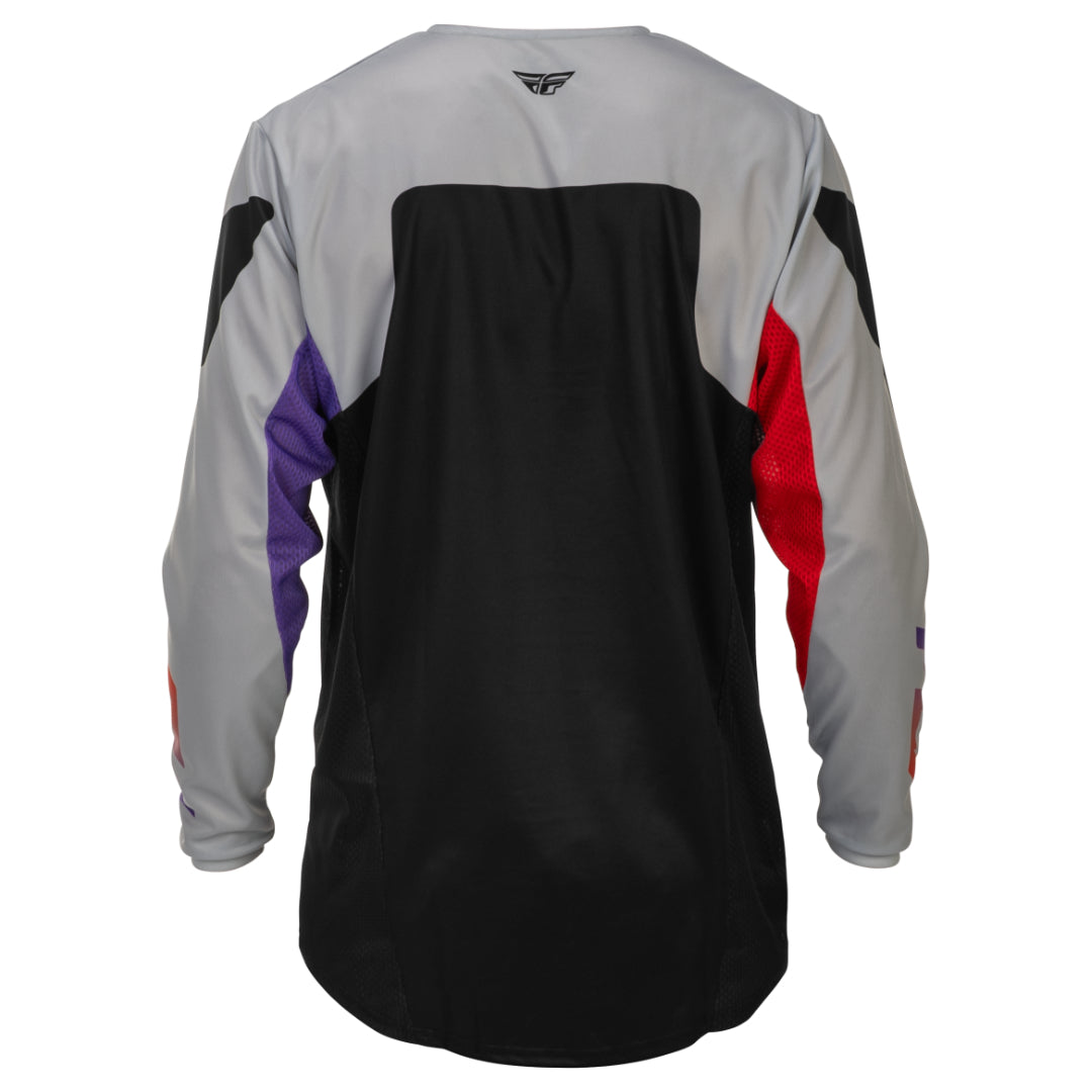 Fly Kinetic 2026 MX Jersey Grey/Red/Purple/Black