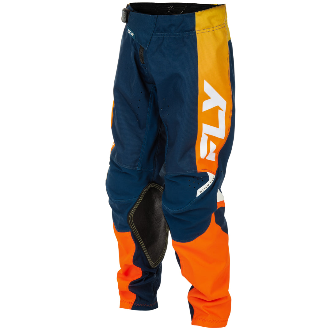 Fly Kinetic 2026 Youth MX Pant Navy/Orange
