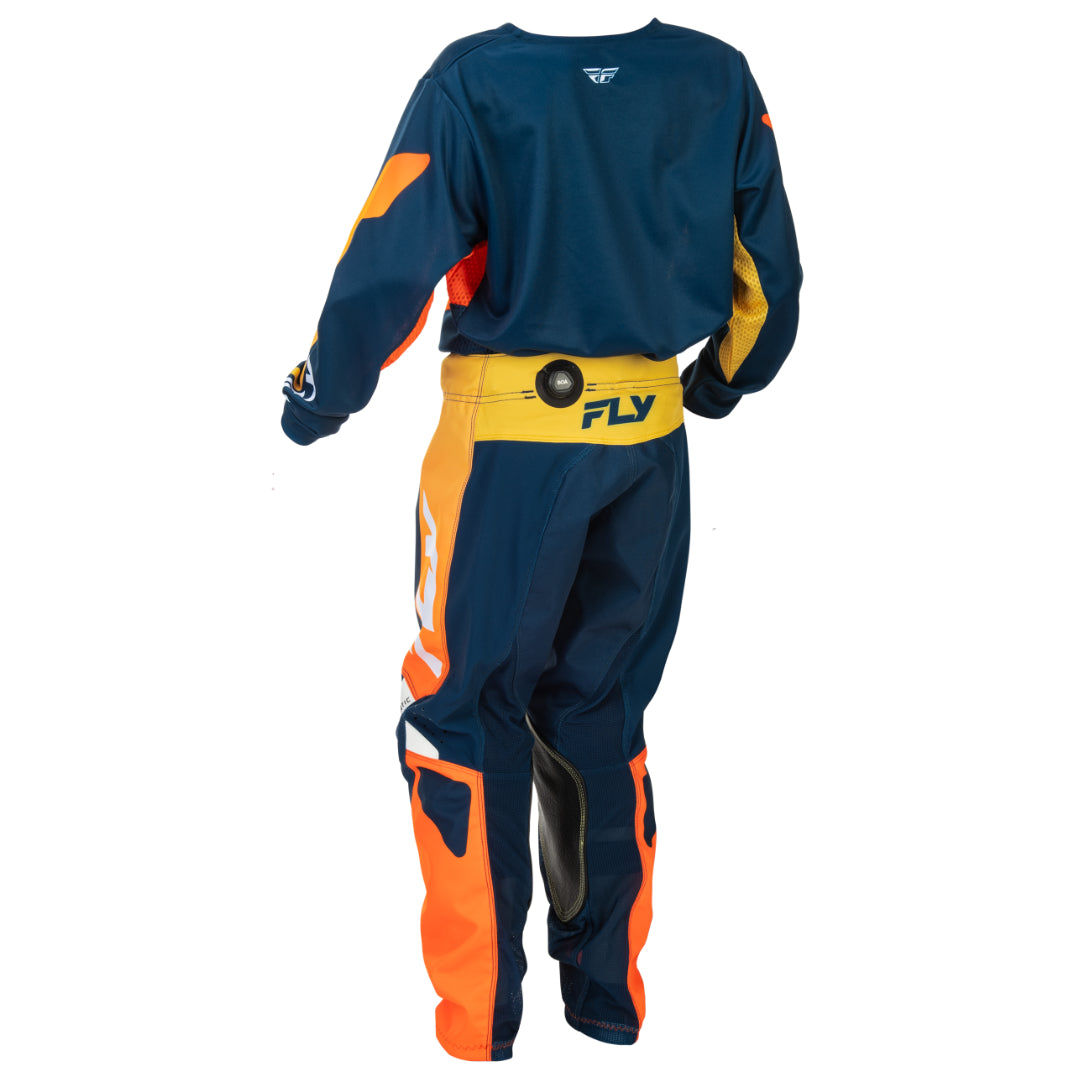 Fly YOUTH Kinetic 2026 MX Kit Combo Navy/Orange