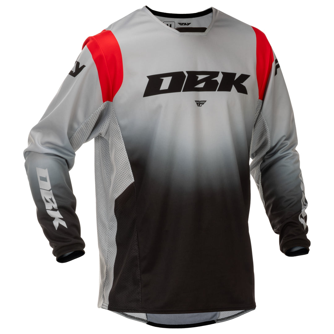 Fly Kinetic 2026 DBK MX Jersey Grey/Black/Red