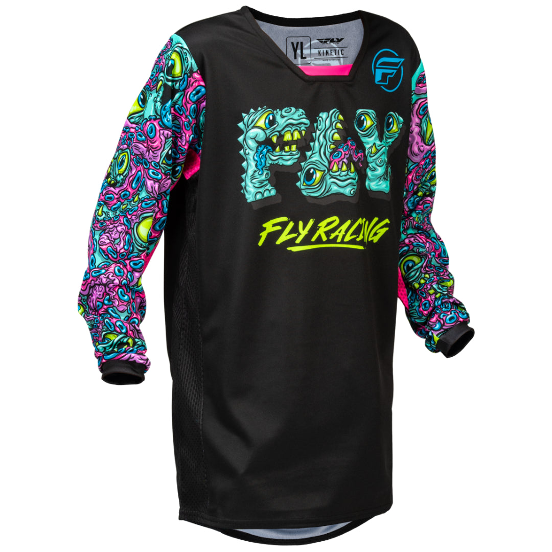 Fly Kinetic 2026 Mutant Youth MX Jersey Black/Multi