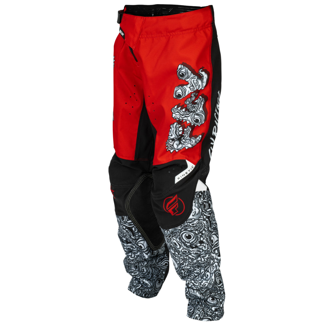 Fly Kinetic 2026 Youth Mutant MX Pant Red/White/Black