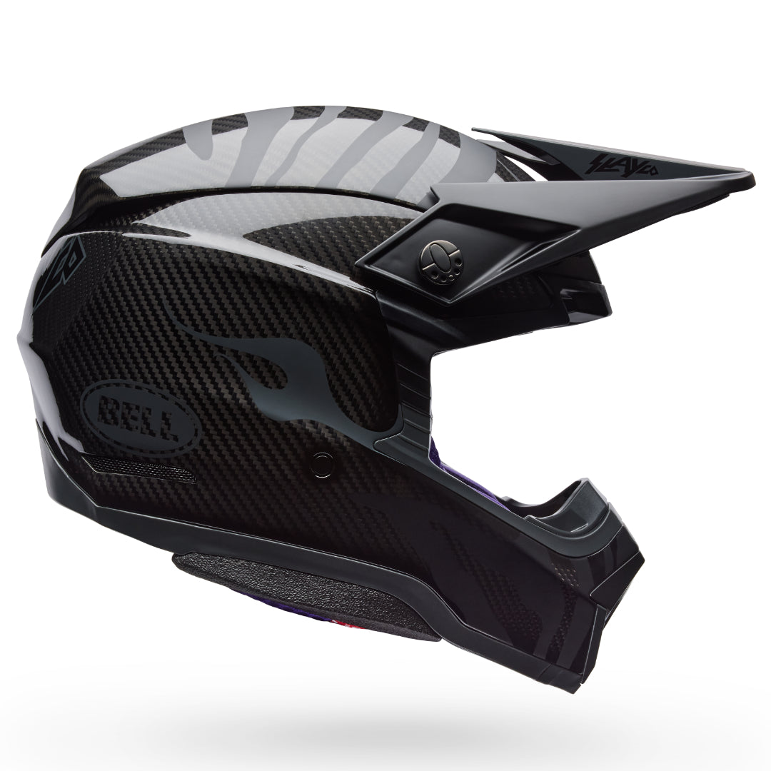 Bell Moto-10 Spherical Slayco Amber SE ECE 22.06 MX Helmet Black