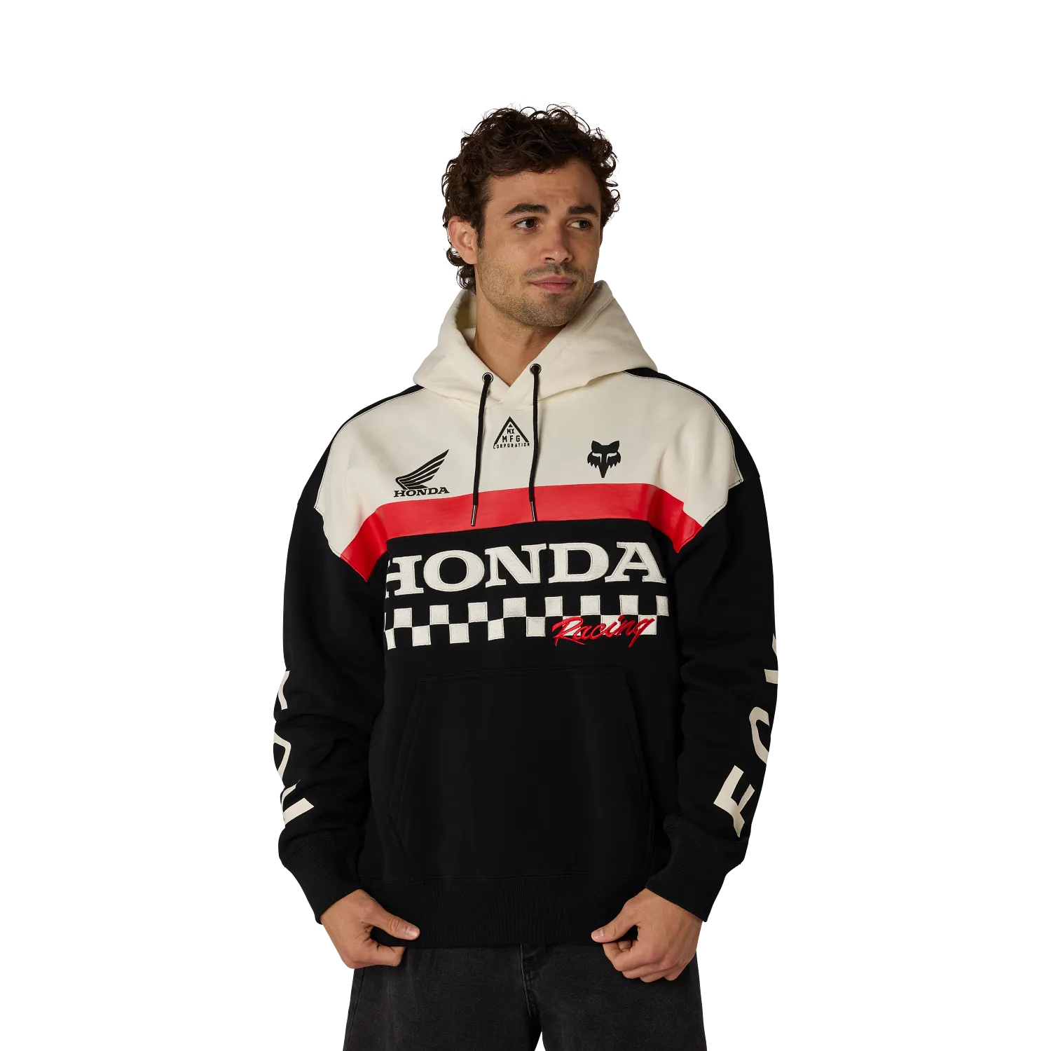 Fox Honda Blocked Pullover Hoodie Black