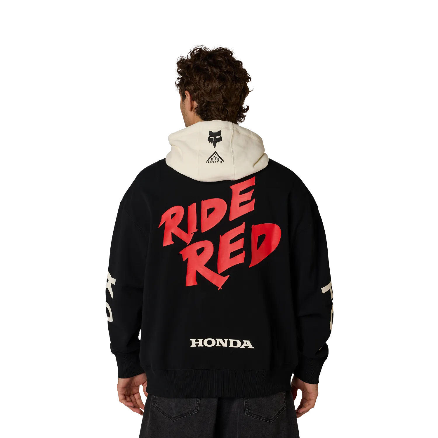 Fox Honda Blocked Pullover Hoodie Black