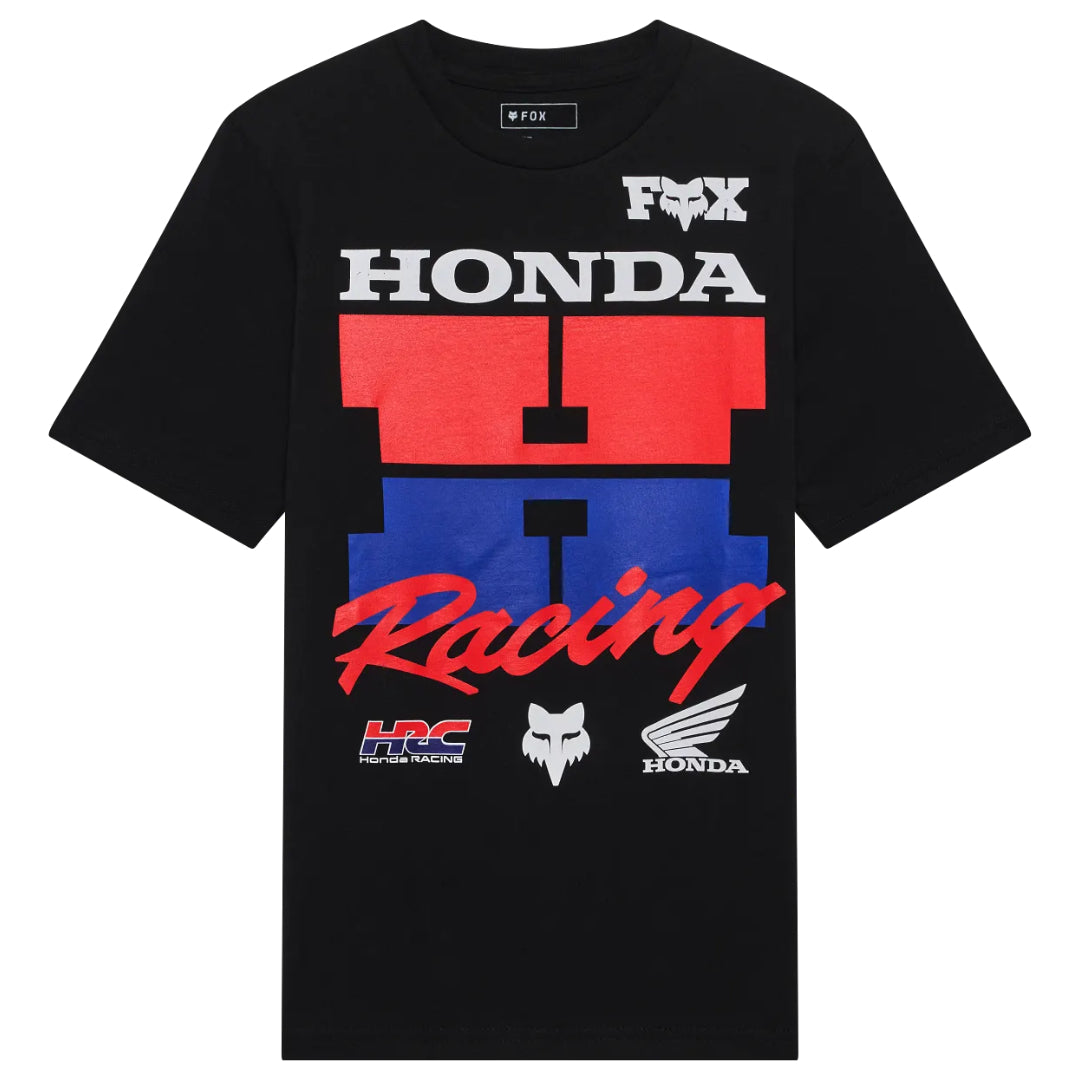 Fox Youth Honda Short Sleeve Tee Ultra Black