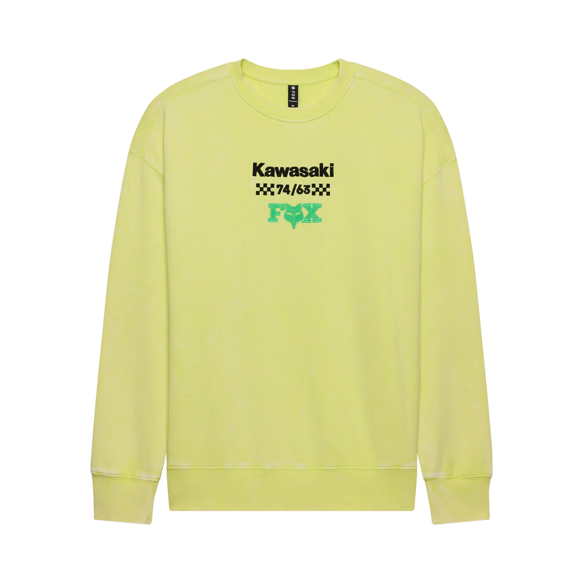Fox Kawasaki Crew Sweatshirt Lime Green