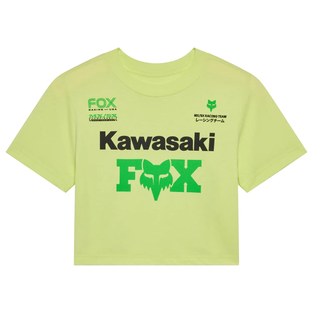 Fox Womens Kawi Ss Baby Tee Lime