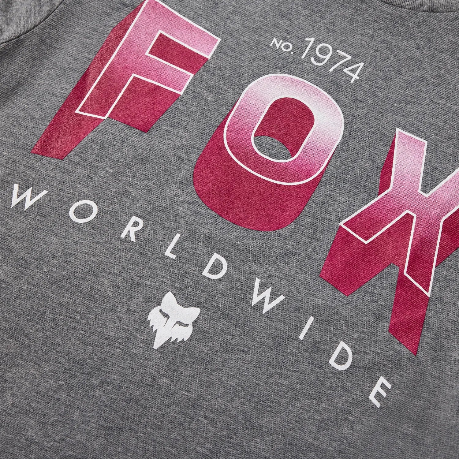 Fox Youth Block Short Sleeve Tee Heather Dark Grey