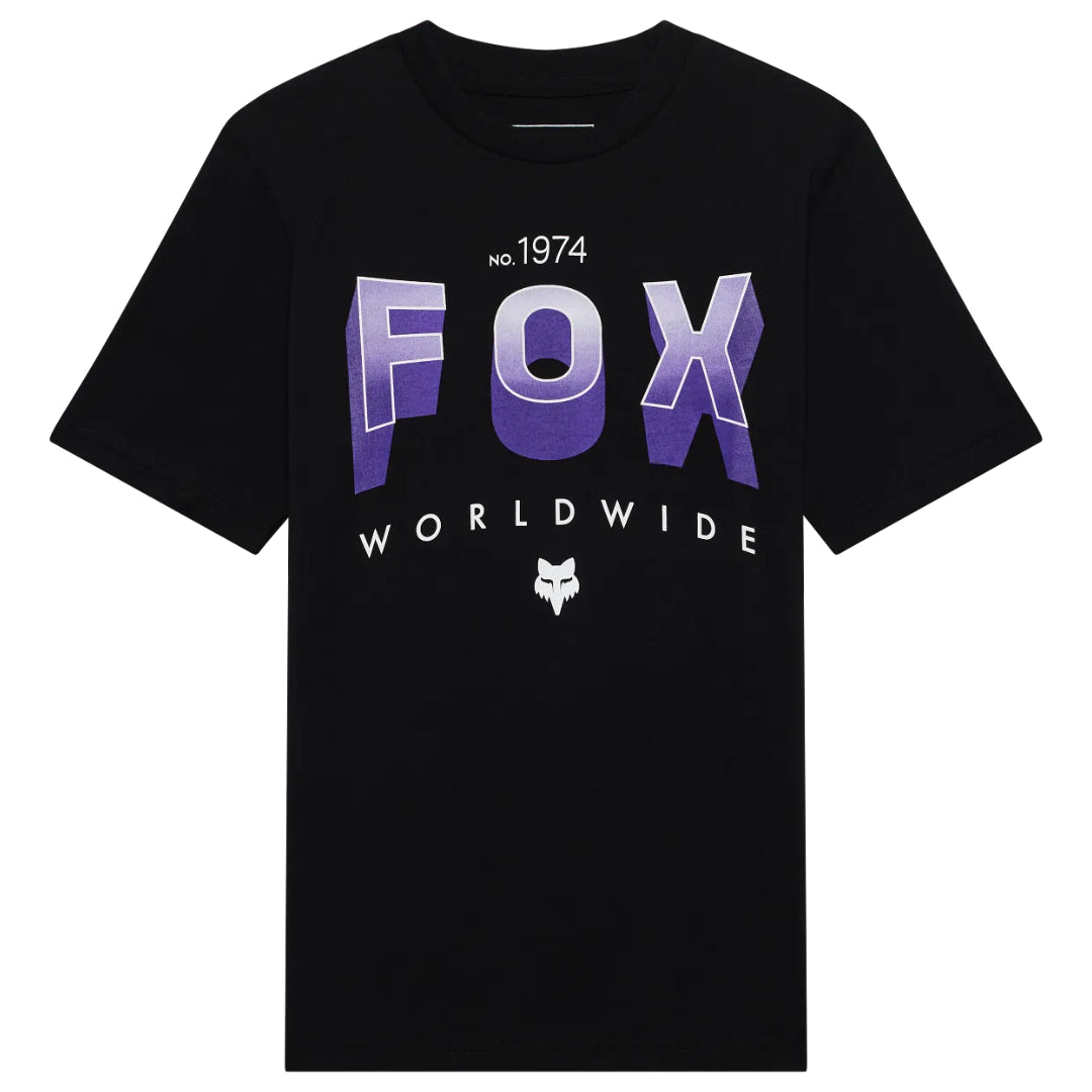 Fox Youth Block Short Sleeve Tee Ultra Black
