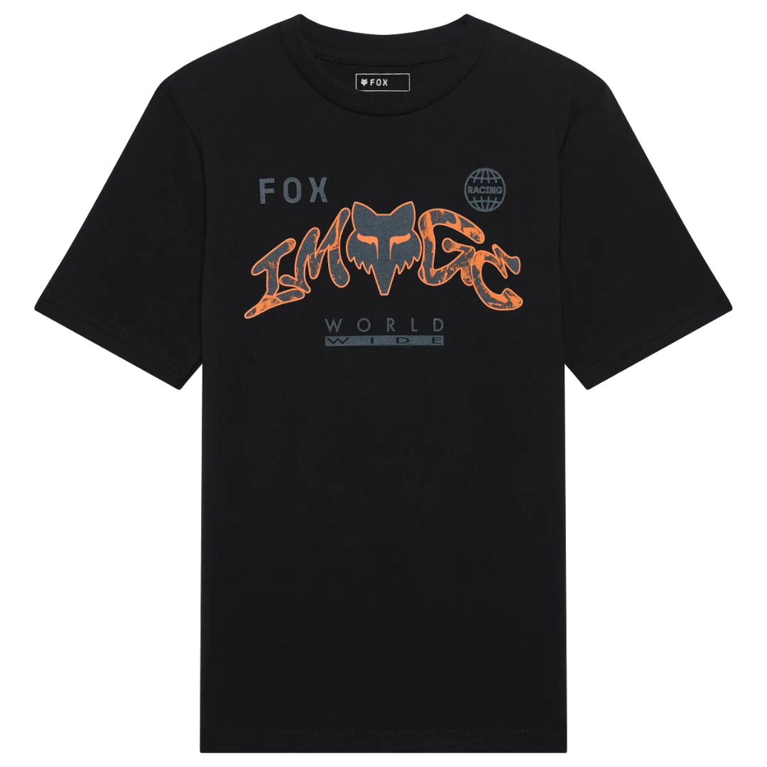 Fox Youth Image Print Short Sleeve Tee Ultra Black