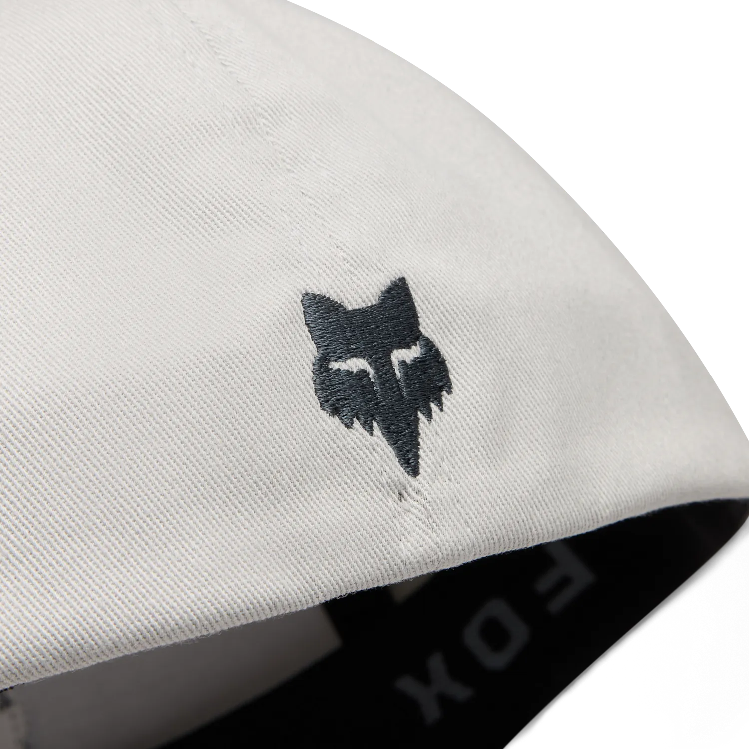 Fox Badge Flexfit Hat Light Grey