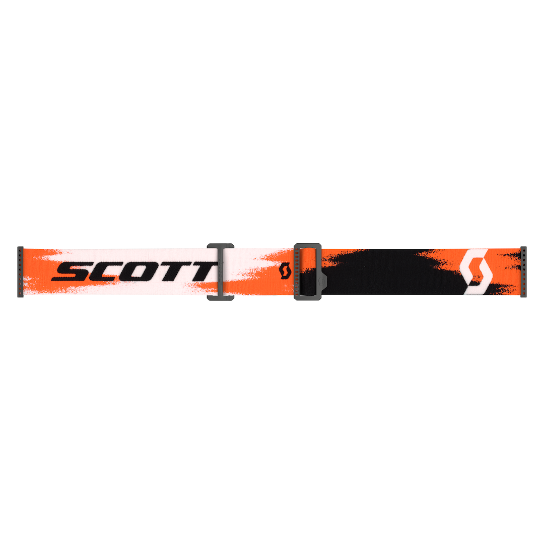 Scott Prospect 2.0 AMP Chrome Goggle Black / Neon Orange Blue Chrome Works Lens