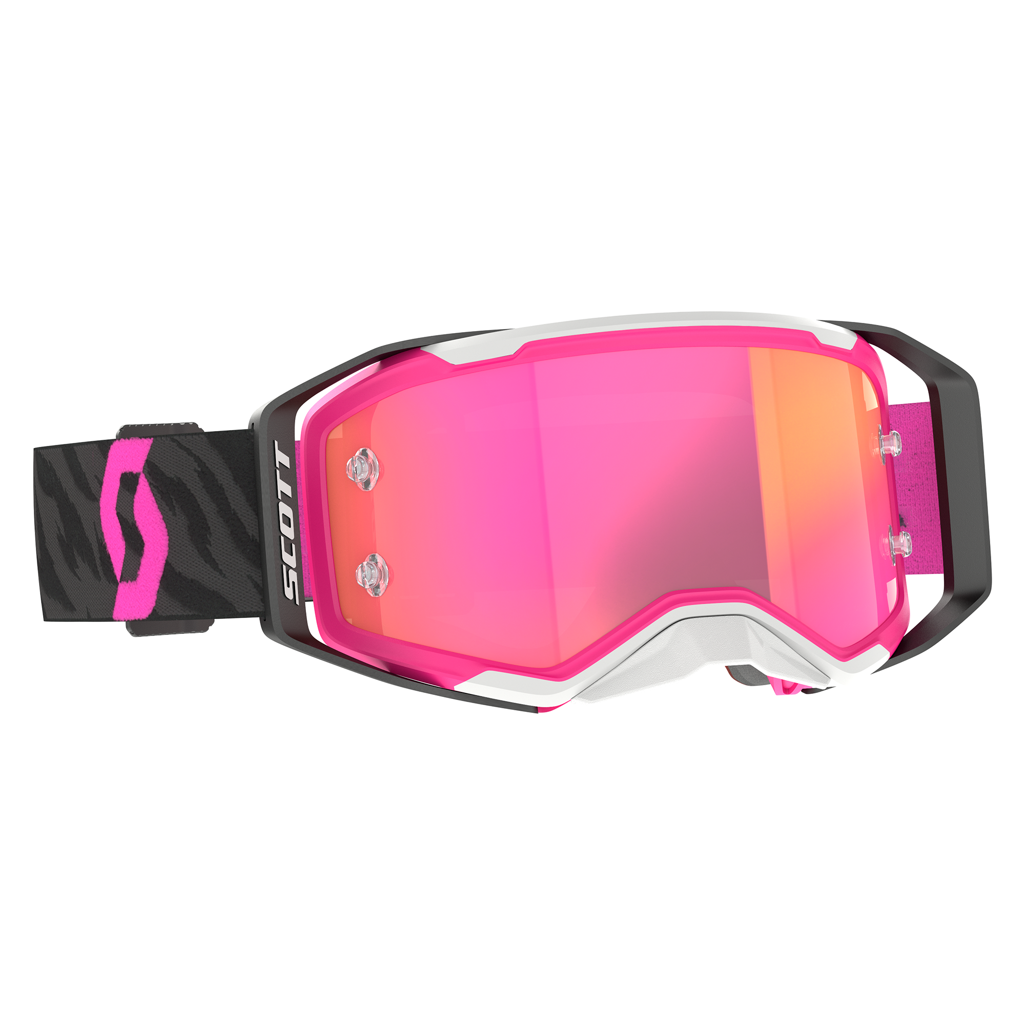 Scott Prospect 2.0 Goggle Zebra Black / Pink Pink Chrome Works Lens